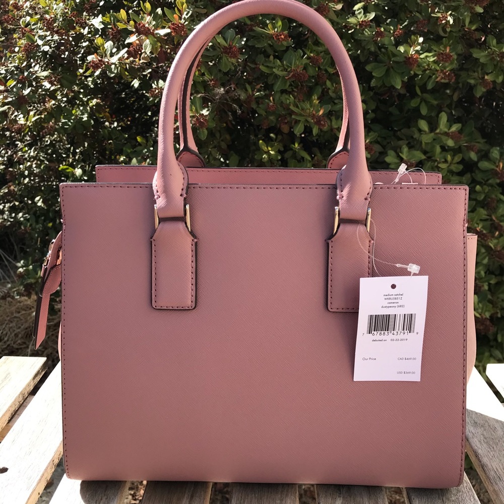 Kate Spade Cameron medium satchel dusty peony pink - Picture 3 of 8